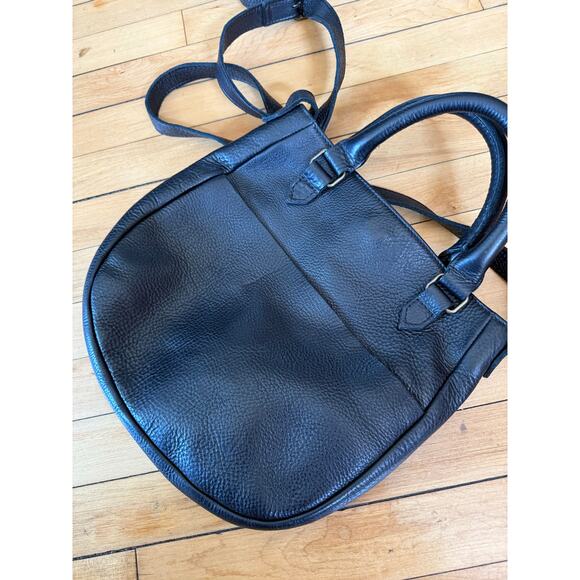 Lifetime leather Co. black saddle bag premium full grain cow hide crossbody bag - Picture 7 of 13